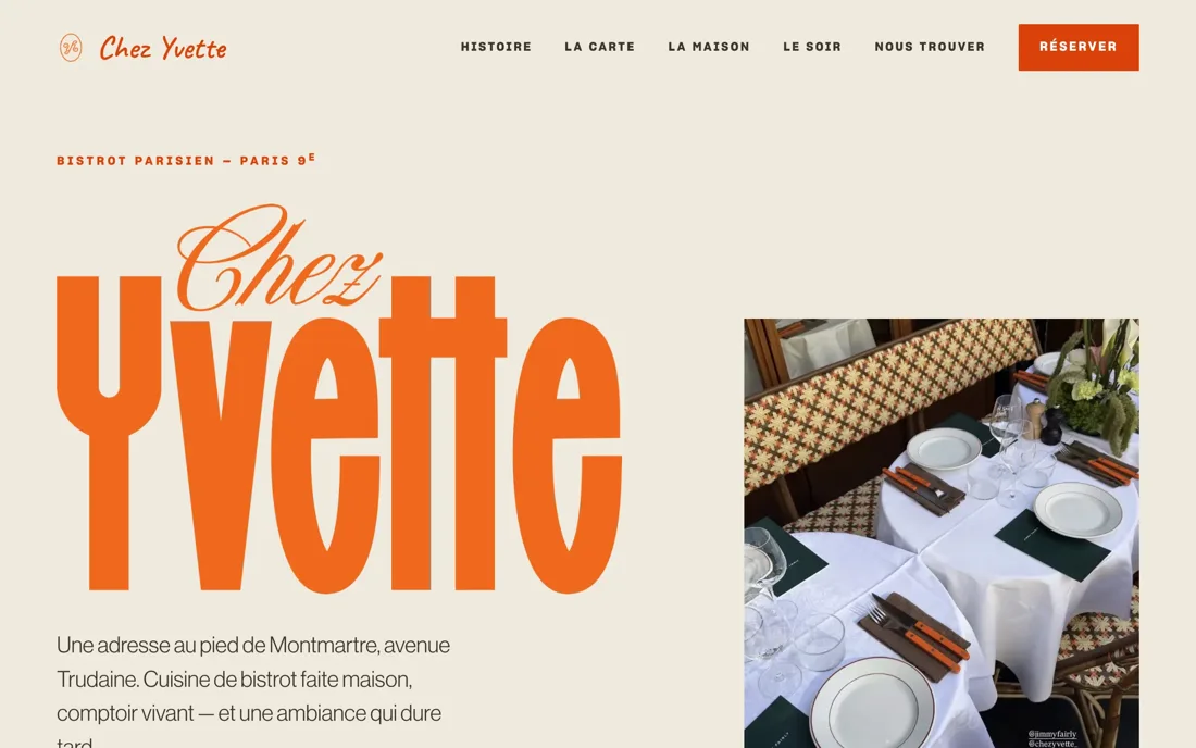 Site Chez Yvette